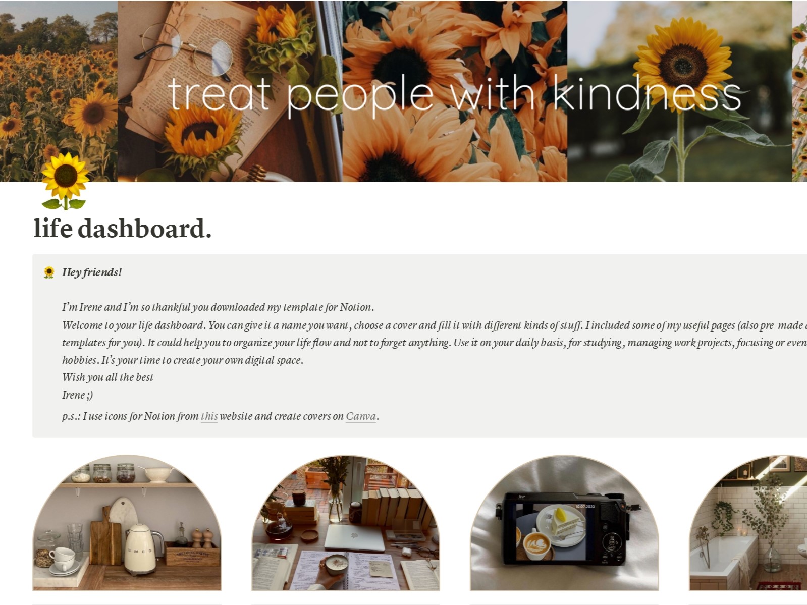 Notion Life Dashboard