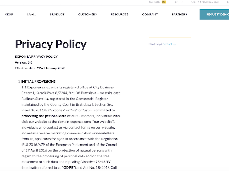 Website Privacy Policy Templates
